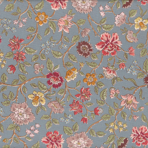 Riley Blake Fabrics Northanger Abbey Jane Austen Morland Blue
