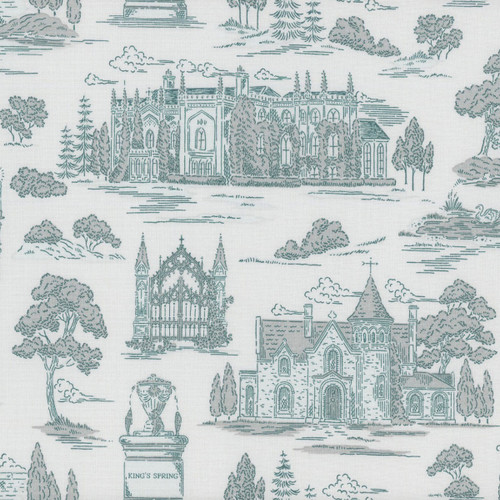 Riley Blake Fabrics Northanger Abbey Jane Austen Abbey Blue