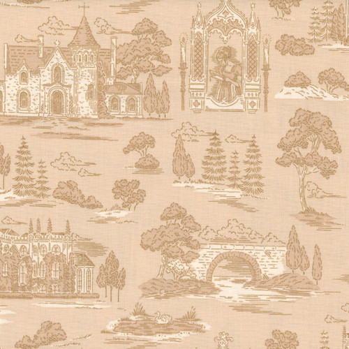 Riley Blake Fabrics Northanger Abbey Jane Austen Abbey Vanilla Cream