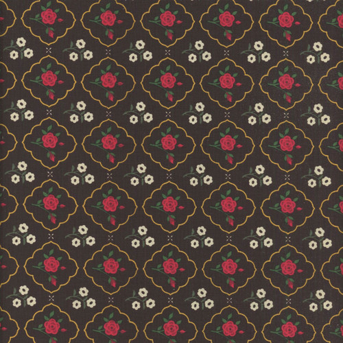 Riley Blake Fabrics Orchard House Heather Peterson Medallions Black