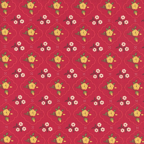 Riley Blake Fabrics Orchard House Heather Peterson Medallions Red