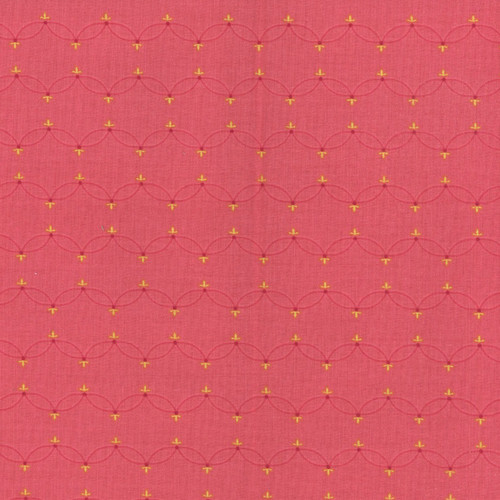 Riley Blake Fabrics Orchard House Heather Peterson Scallops Coral