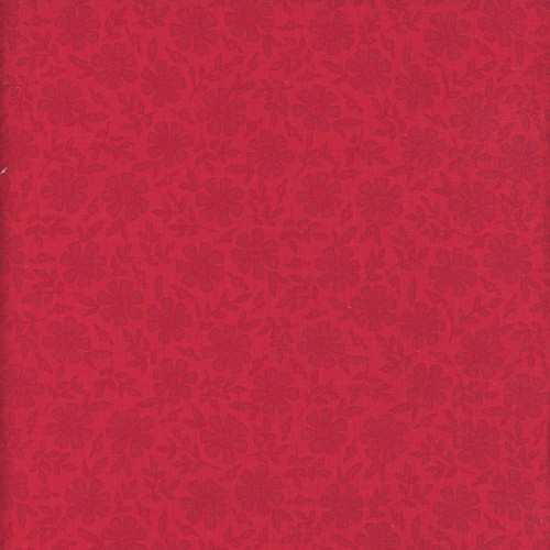Riley Blake Fabrics Orchard House Heather Peterson Tonal Flowers Red