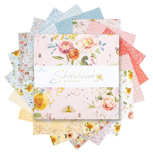 Riley Blake Fabrics Sketchbook Lisa Audit 10 Inch Stacker, 42 Pcs.