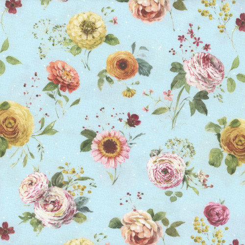 Riley Blake Fabrics Sketchbook Lisa Audit Stems Blue
