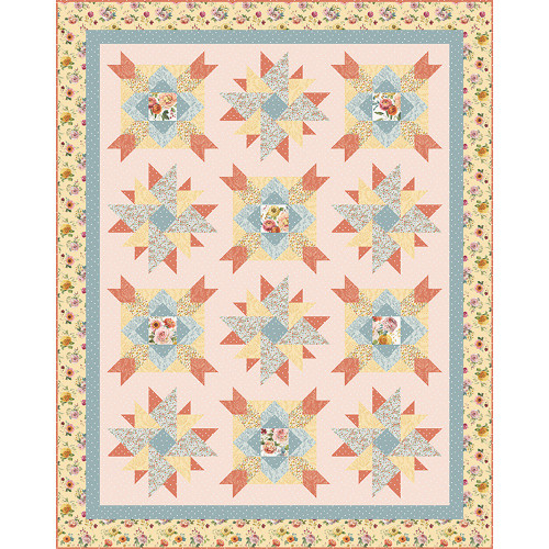 Riley Blake Fabrics The Whimsical Workshop Vintage Blooms Quilt Pattern