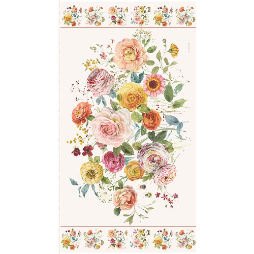 Riley Blake Fabrics Sketchbook Lisa Audit Floral Panel 24