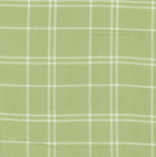Riley Blake Fabrics The North Pole Flannel My Minds Eye Plaid Honeydew Green