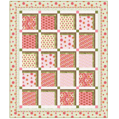 Henry Glass Jane Shasky Blooms Galore Quilt Kit