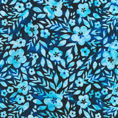 Robert Kaufman Fabrics Backyard Birds Artisan Batiks Blue Jay Tropical Flowers Foliage