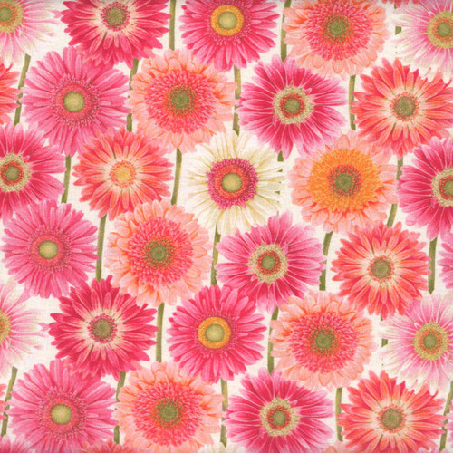 Henry Glass Fabrics Bloomscape Jane Shasky Pink Multi Large Floral