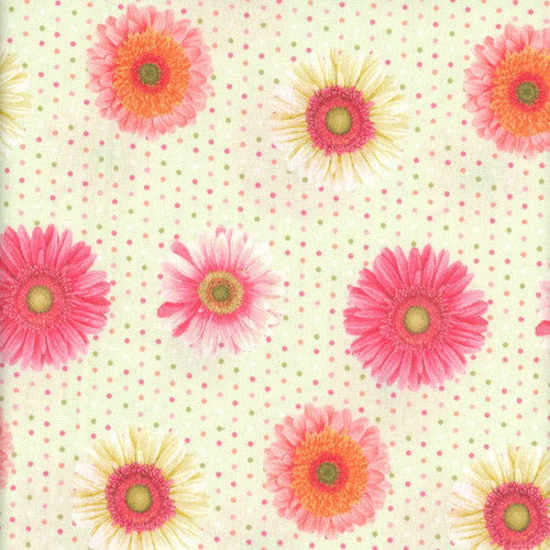 Henry Glass Fabrics Bloomscape Jane Shasky Green Multi Set Flowers