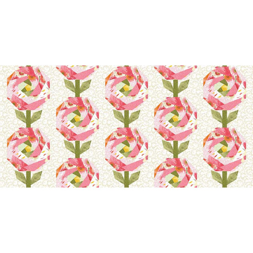 Henry Glass Fabrics Bloomscape Jane Shasky Pink Multi Cheater Quilt Print