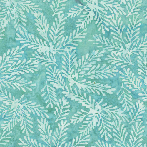 Windham Fabrics Anthology Batiks Jacqueline de Jonge Sparkly Christmas Mint Green Mistletoe