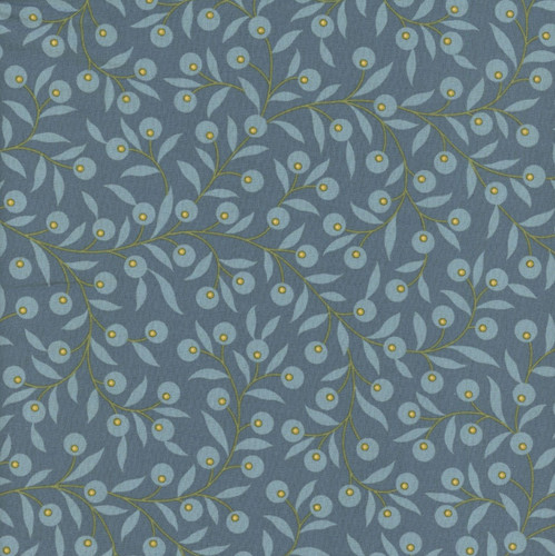 Andover Fabrics Laundry Basket Secret Stash Favorites Blue Willow Thimble Dusk