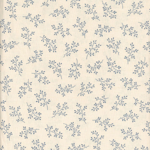 Andover Fabrics Laundry Basket Secret Stash Favorites Blue Willow Windswept Bisque