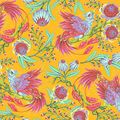 FreeSpirit Fabrics Legendary by Tula Pink Hot Wings Dandelion Yellow