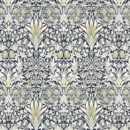 FreeSpirit Fabrics Morden by William Morris Fruit Mineral Grey