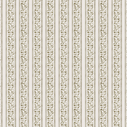 FreeSpirit Fabrics Morden by William Morris Rosehip Stripe Linen Cream