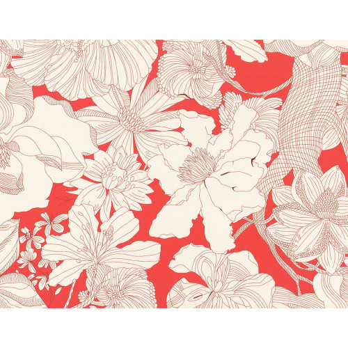 Liberty of London Fabrics Tana Lawn Bloom Serenade Pani Gabriela Red