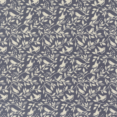 Moda Fabrics True Love Lella Boutique Birds of A Feather Twilight Blue