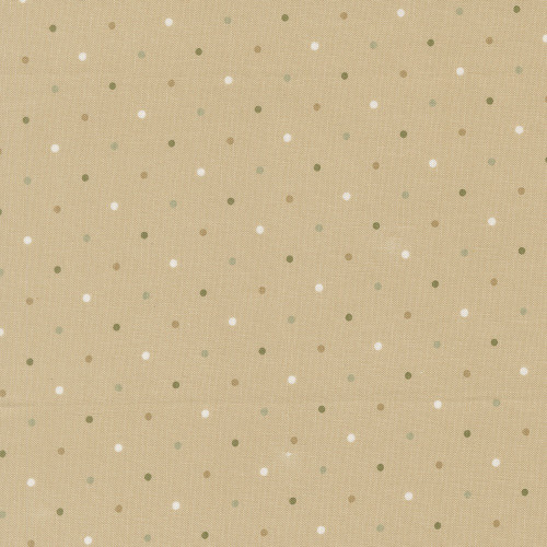 Moda Fabrics True Love Lella Boutique Magic Dot  Oatmeal Brown
