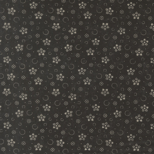 Moda Fabrics Candlelight Christmas 3 Sisters Festive Flurries Snowflakes Ebony Black