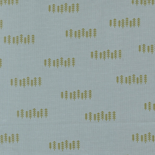 Moda Fabrics Chilly Sweetwater The Forest Tree The Forest Storm Aqua Blue