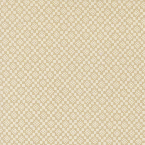 Moda Fabrics True Love Lella Boutique Checkmate Oatmeal Tan