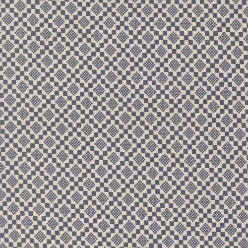 Moda Fabrics True Love Lella Boutique Checkmate Twilight Blue