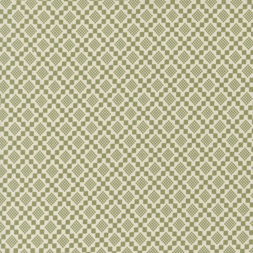 Moda Fabrics True Love Lella Boutique Checkmate Fern Green