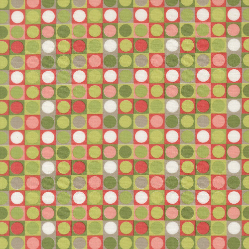 Moda Fabrics Poinsettia and Pear Sherri & Chelsi Dots Dots Evergreen Green