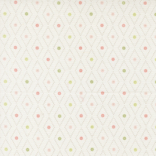 Moda Fabrics Poinsettia and Pear Sherri & Chelsi Argyle Cloud Cream