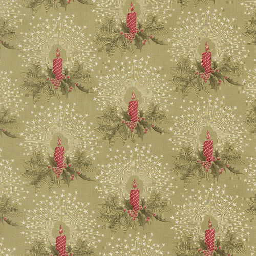 Moda Fabrics Candlelight Christmas 3 Sisters Candlelight Sage Green