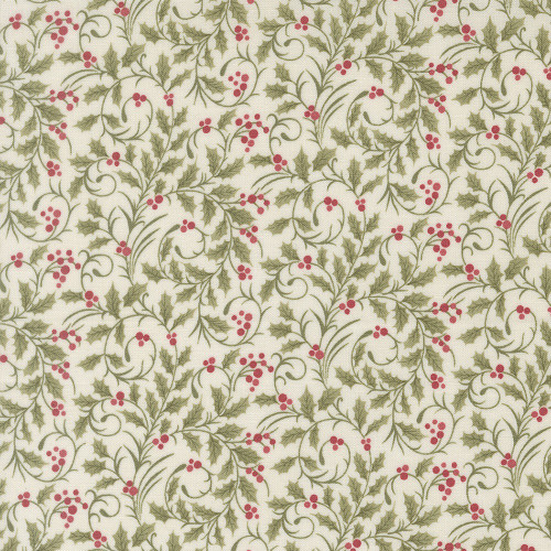 Moda Fabrics Candlelight Christmas 3 Sisters Scroll Vines Berries Cream Multi