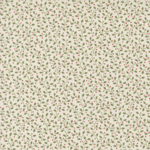Moda Fabrics Candlelight Christmas 3 Sisters Festive Berry Vine Cream Multi