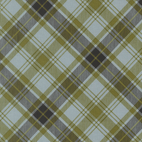 Moda Fabrics Chilly Sweetwater Christmas Plaid  Aqua