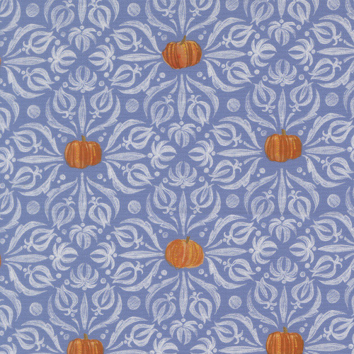 Moda Fabrics Coven Robin Pickens Medallion Tiles Damask Dusk Blue