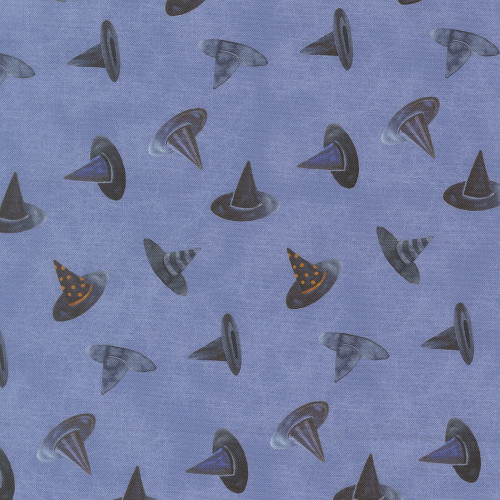 Moda Fabrics Coven Robin Pickens Witch Hats Dusk Blue