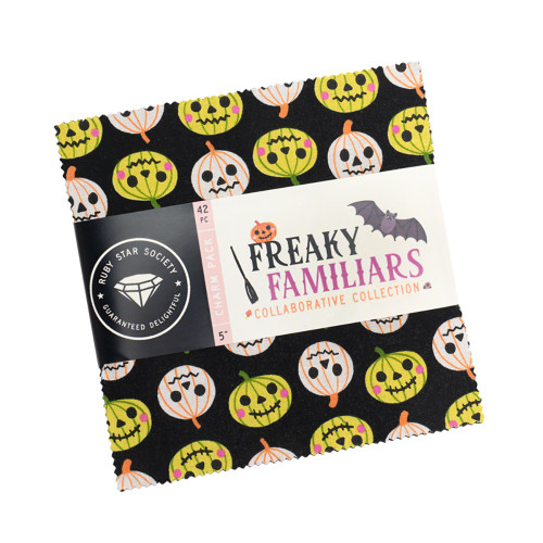 Moda Fabrics Freaky Familiars Ruby Star Society Charm Pack 5 Inch Squares