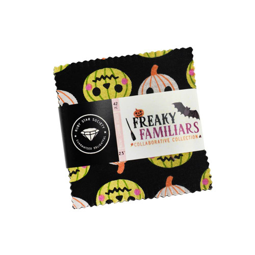 Moda Fabrics Freaky Familiars Ruby Star Society Mini Charms 2.5 Inch Squares