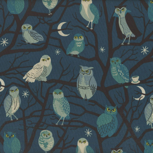 Moda Fabrics Freaky Familiars Ruby Star Society Who Cooks for You Galaxy Green