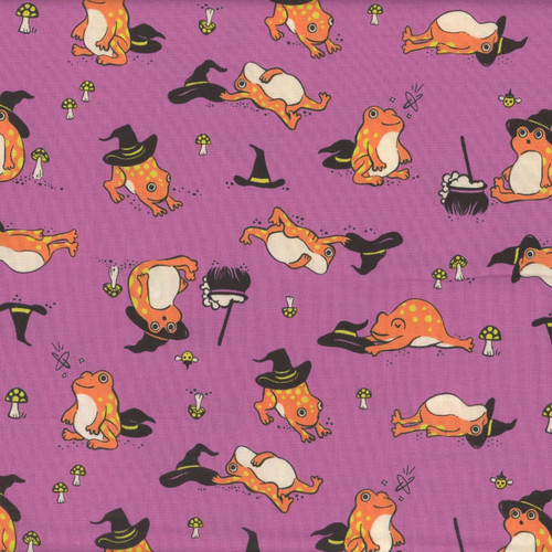 Moda Fabrics Freaky Familiars Ruby Star Society Frogmilliars Heliotrope Purple