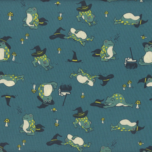 Moda Fabrics Freaky Familiars Ruby Star Society Frogmilliars Storytime Turquoise