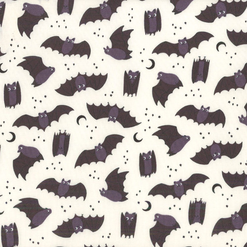 Moda Fabrics Freaky Familiars Ruby Star Society Fat Bats Natural Cream