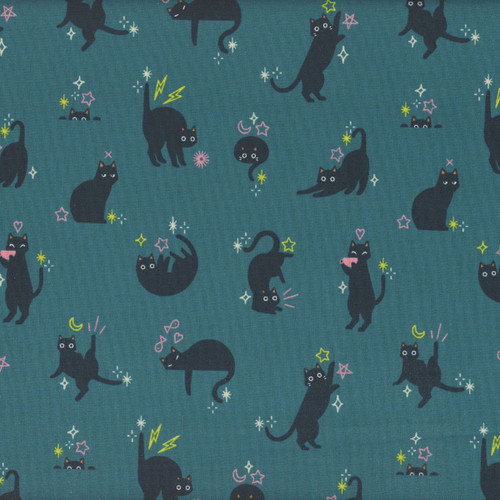 Moda Fabrics Freaky Familiars Ruby Star Society Catwalk Storytime Turquoise