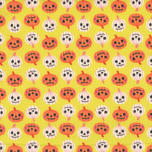 Moda Fabrics Freaky Familiars Ruby Star Society Pumpkin Party Citron Yellow