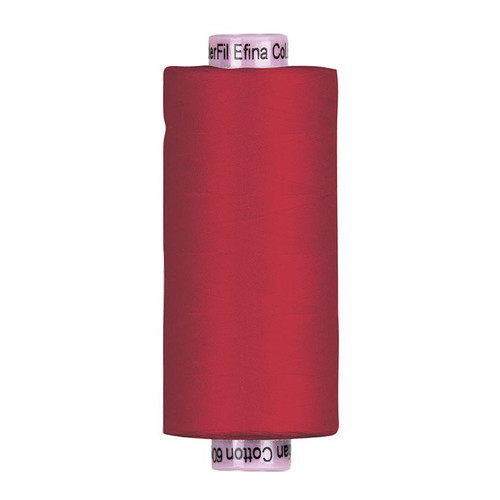 Riley Blake Fabrics Confetti Cotton 60 wt Quilting Thread Riley Red, a spool of bright red quilting thread.