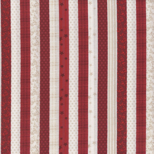 Benartex Fabrics American Valor Cheryl Haynes Red Patriotic Stripe
