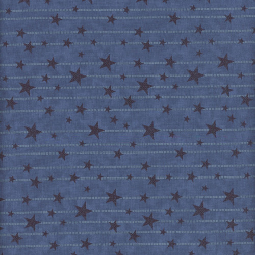 Benartex Fabrics American Valor Cheryl Haynes Blue Stitches and Stars